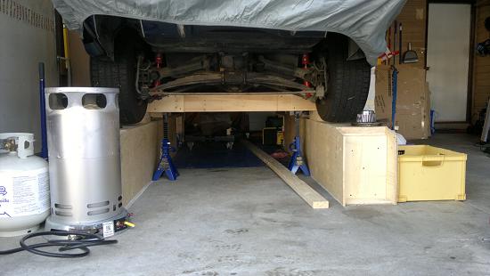 Lifted car