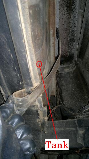 Tank in car