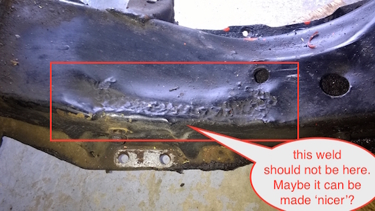 an unwanted weld