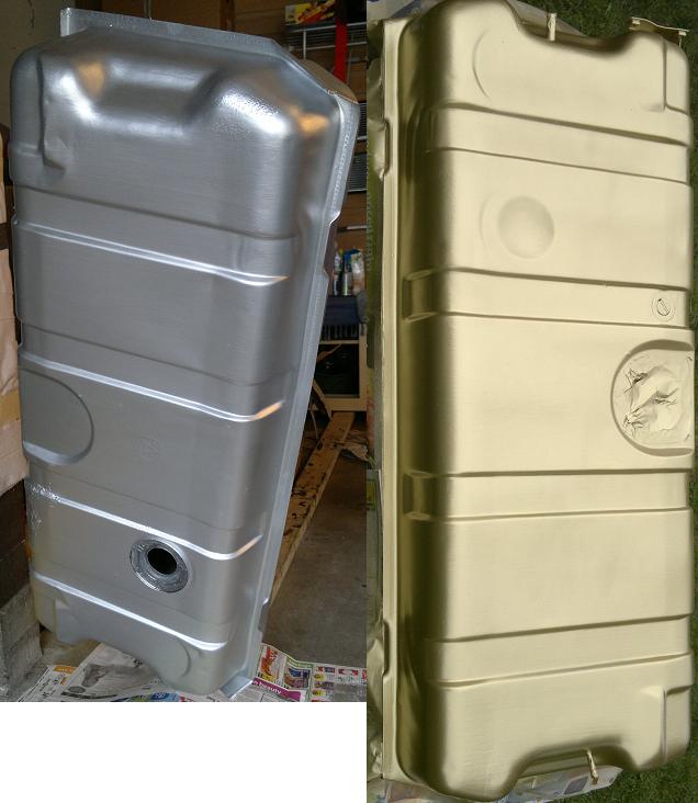 Fuel Tank silver - gold